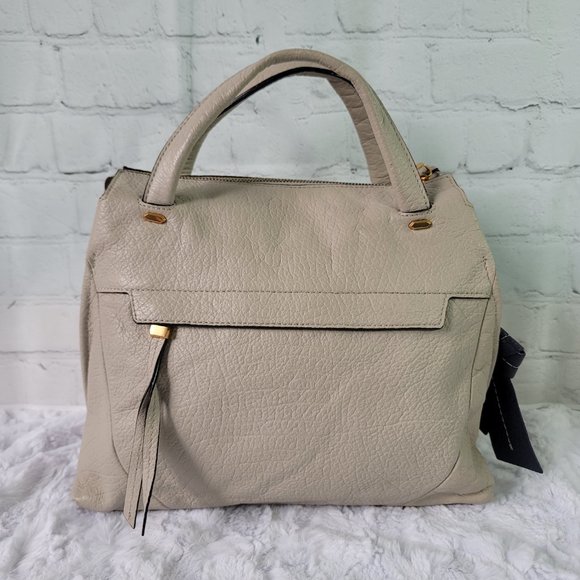 BE_GE COUTURE Korea Grey Two Way Pebbled Leather Bag - Picture 5 of 17